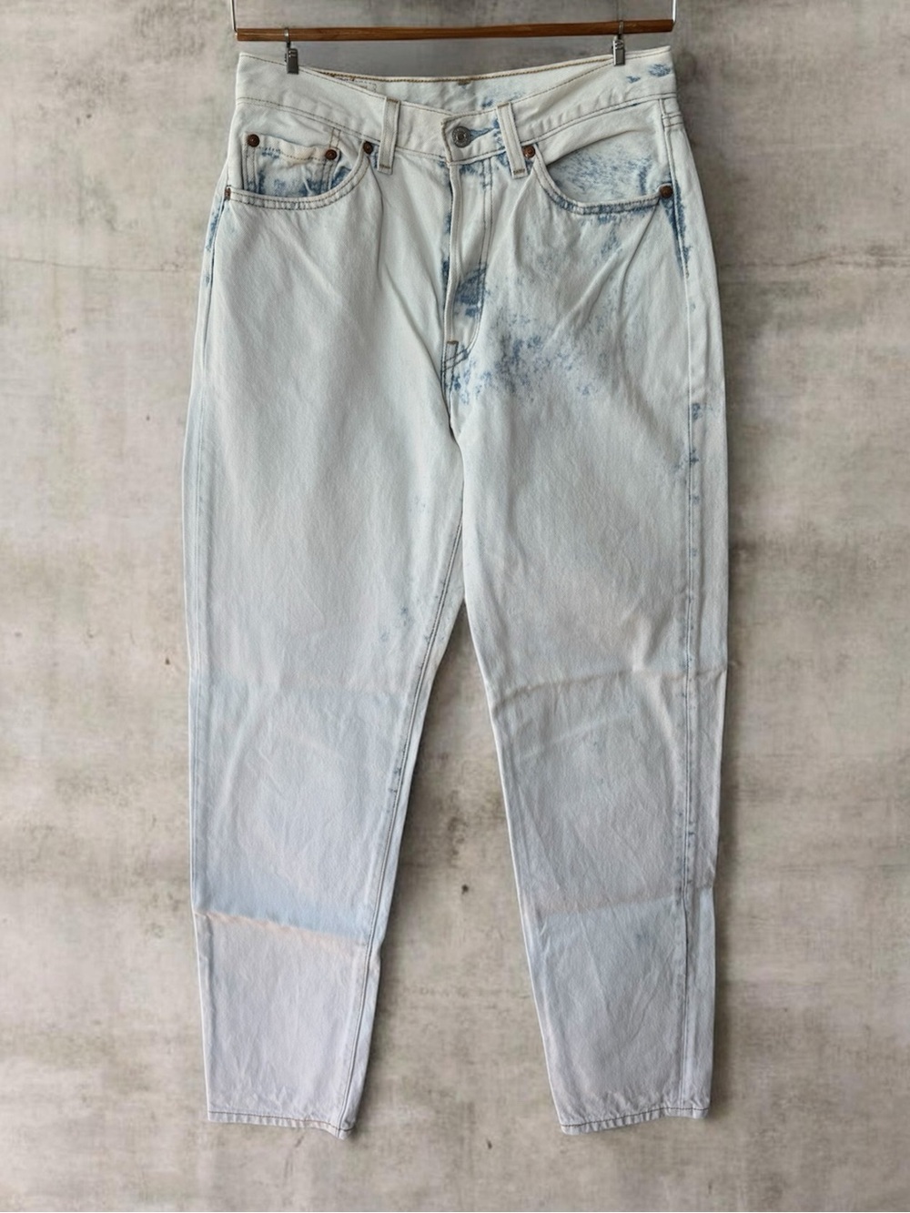 Levi’s 501 ‘81 Acid Wash Bleached Denim Jeans Size 27 x 31